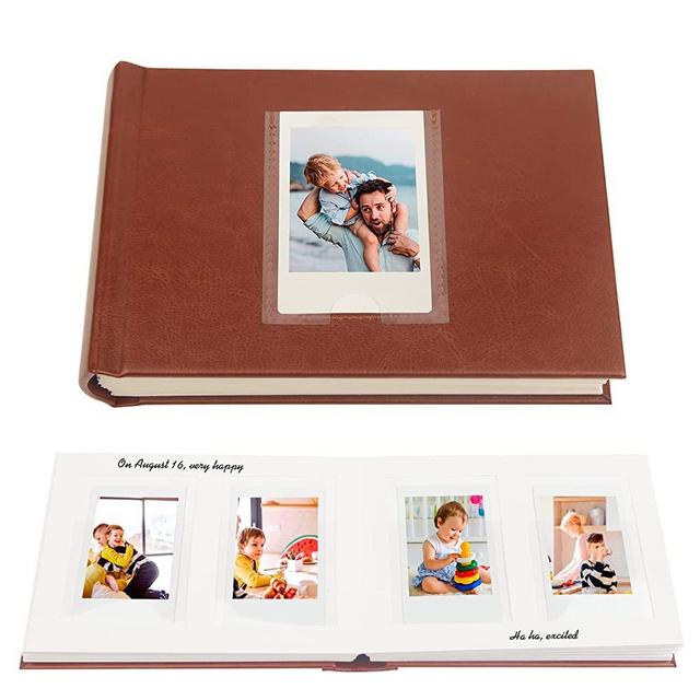 Photo Album with Writing Space for Fujifilm Instax Mini Camera, Polaroid Camera, 64 Pockets Instax Photo Album Polaroid Photo Albums Book for Fujifilm Instax Mini 11 9