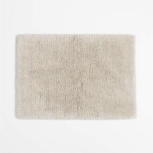 Rylan Organic Cotton Natural Taupe Bath Mat 18"x24"