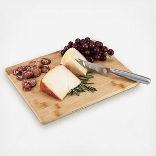 Appetize Bamboo Board & Knife Set