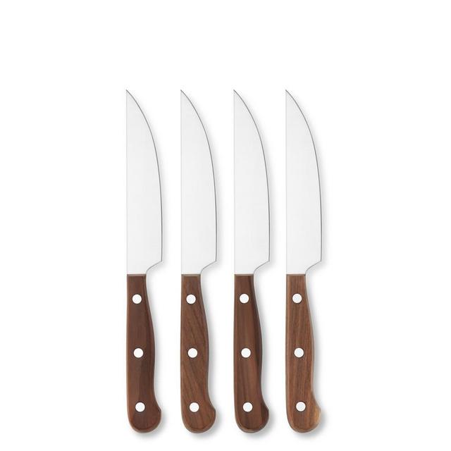 Wüsthof 4-Piece Steak Knife Set with Plum Wood Handles