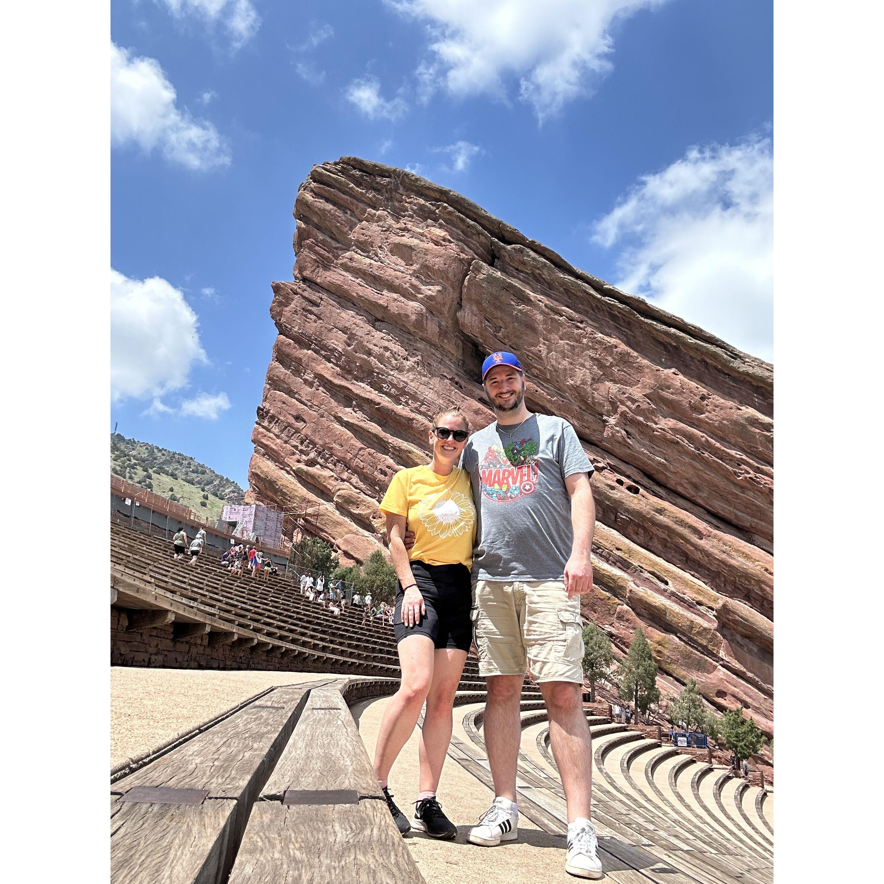 Hiking at Red Rocks in Colorado