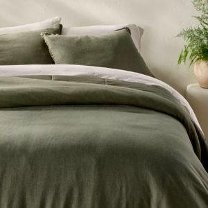 Heavyweight Linen Blend Comforter and Sham Set - Casaluna™