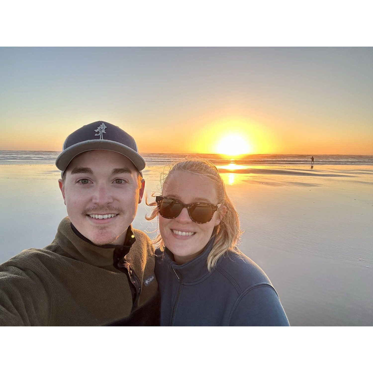 Enjoying the sunsets in Ocean Shores