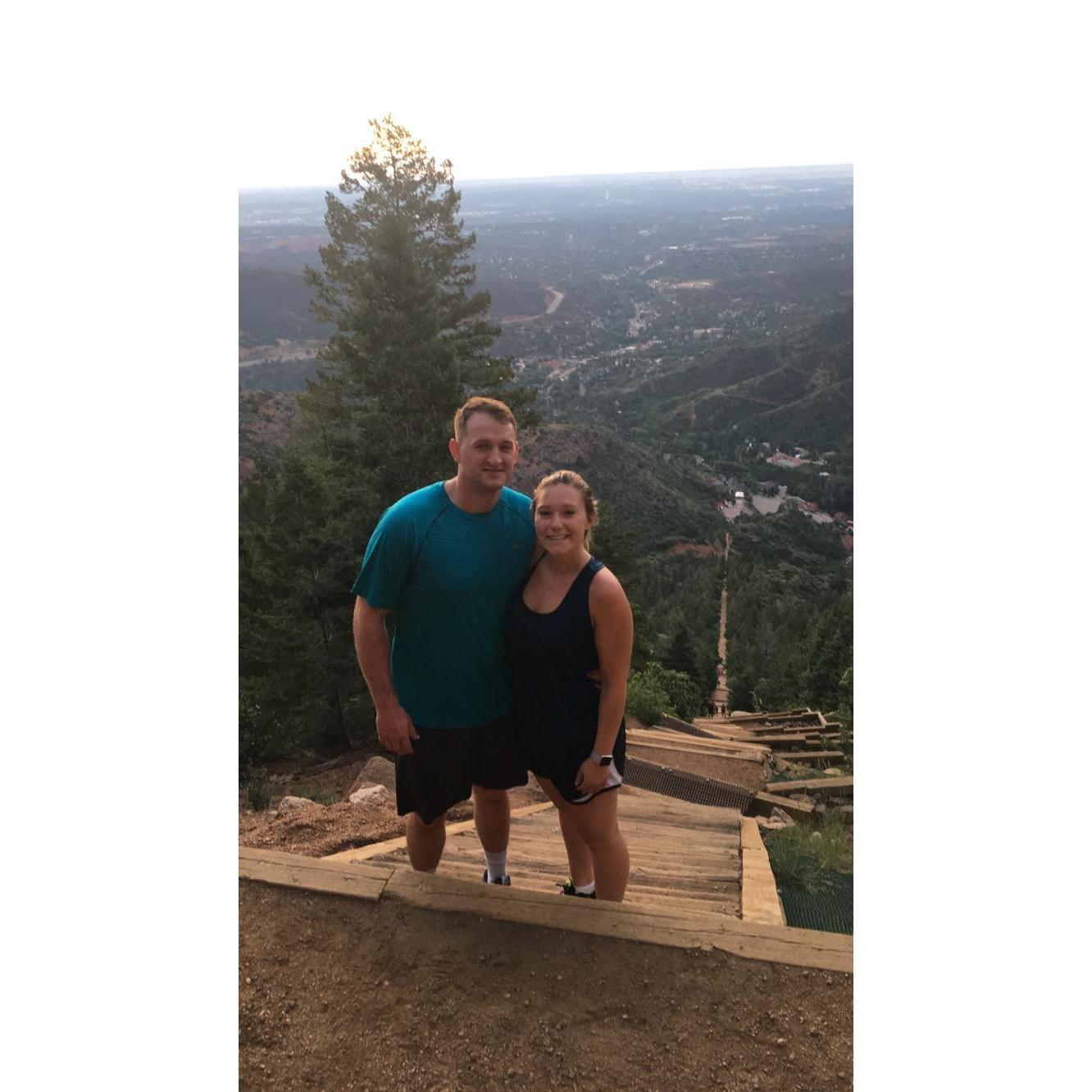 The Manitou Incline in Colorado Springs.