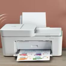 HP DeskJet 4155e Wireless Color Inkjet Printer, Print, scan, copy, Easy setup, Mobile printing, Best-for home, Instant Ink with HP+,white