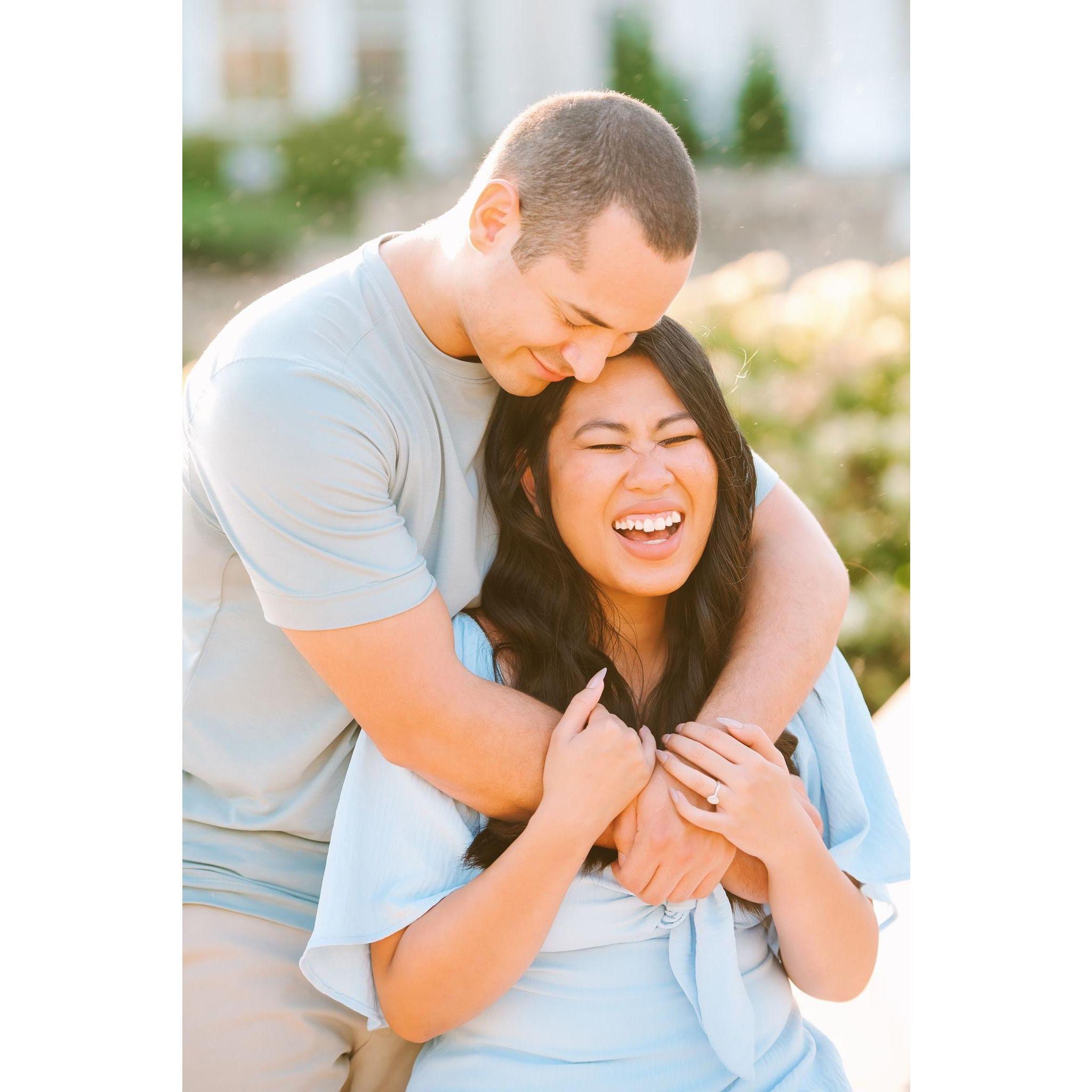 Engagement photo taken by Hannah Draughan.