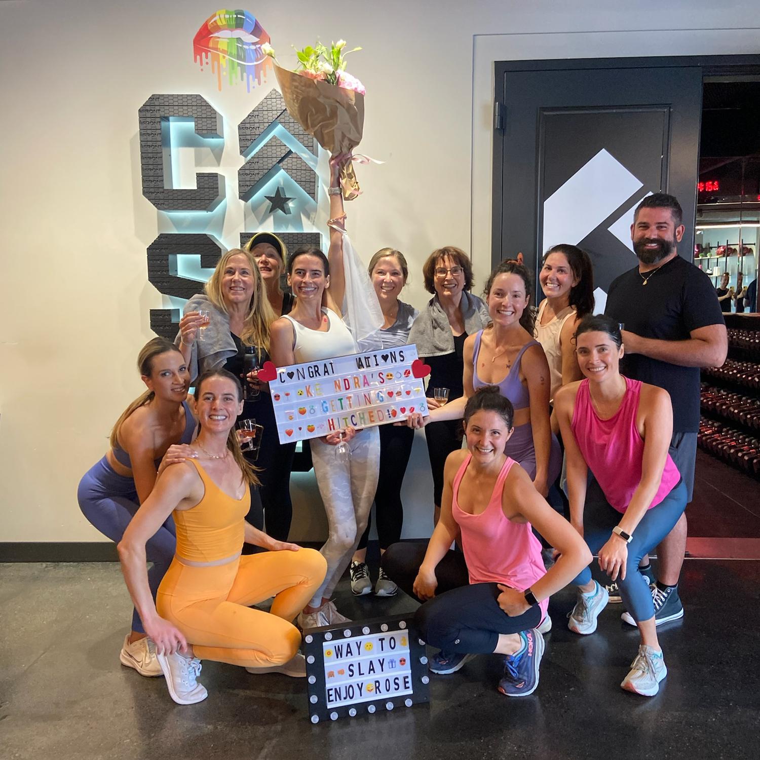 Bridal shower with a workout!