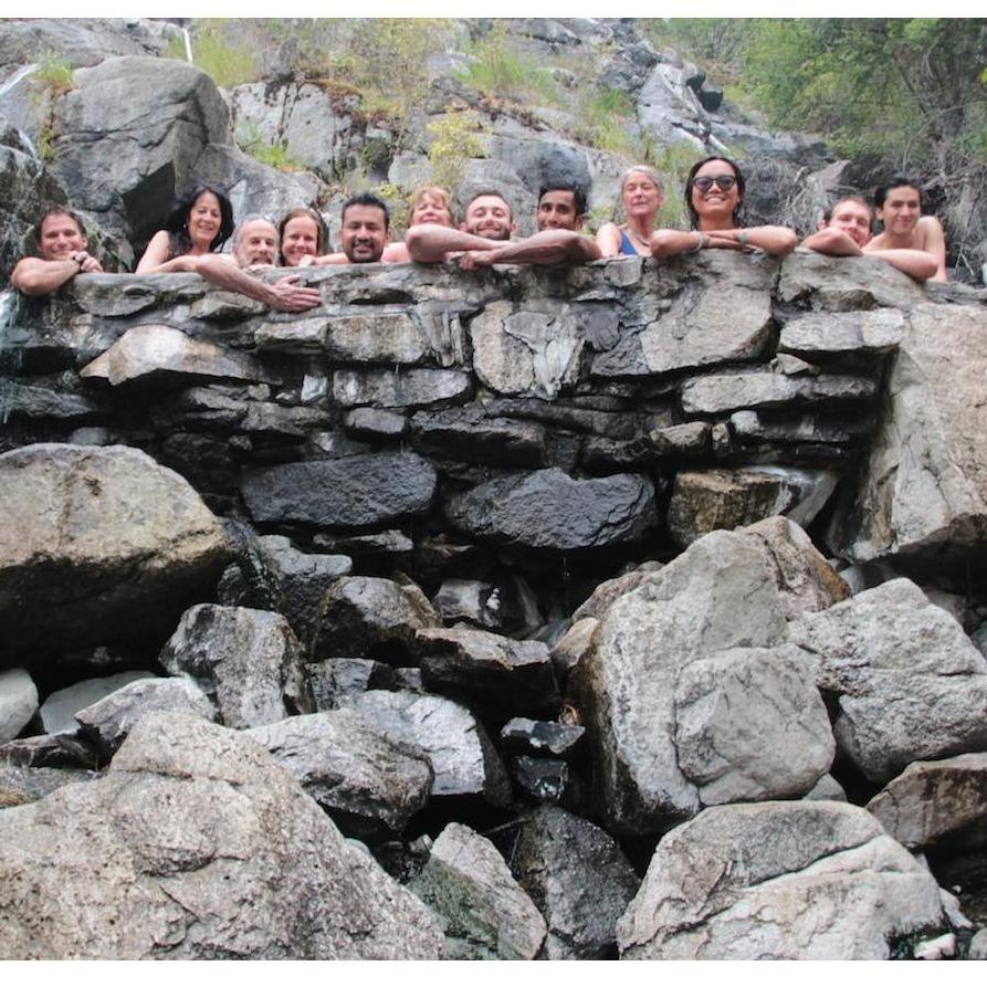 Chilling off the Salmon River with the Wild Gift gang