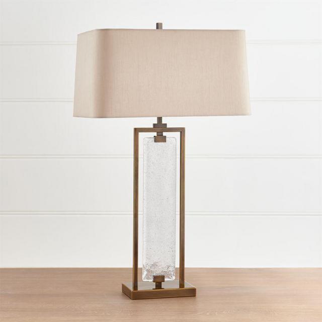 Barton Glass and Metal Table Lamp