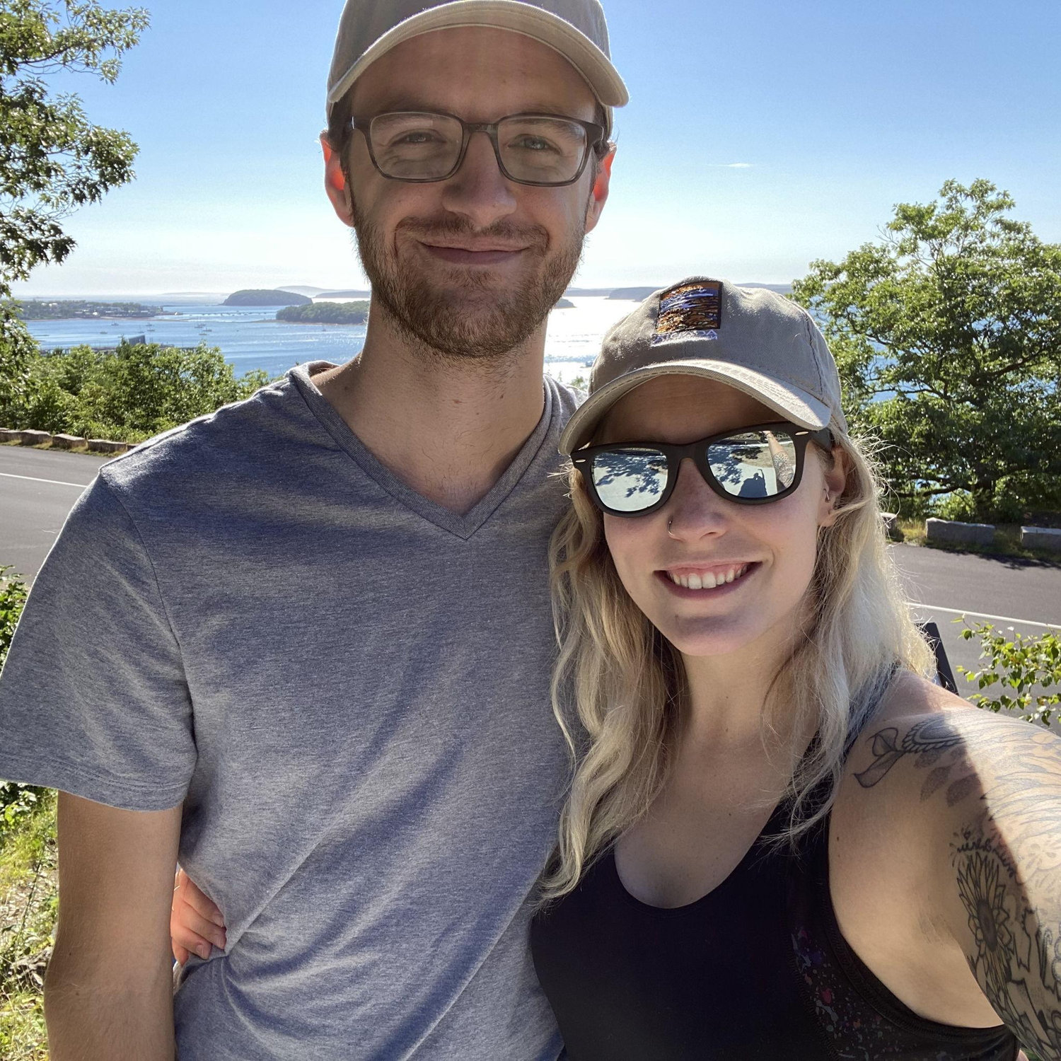First vacation together and first trip to Maine.