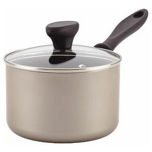 Farberware Reliance Aluminum Nonstick 2 Quart Covered Saucepan - Black