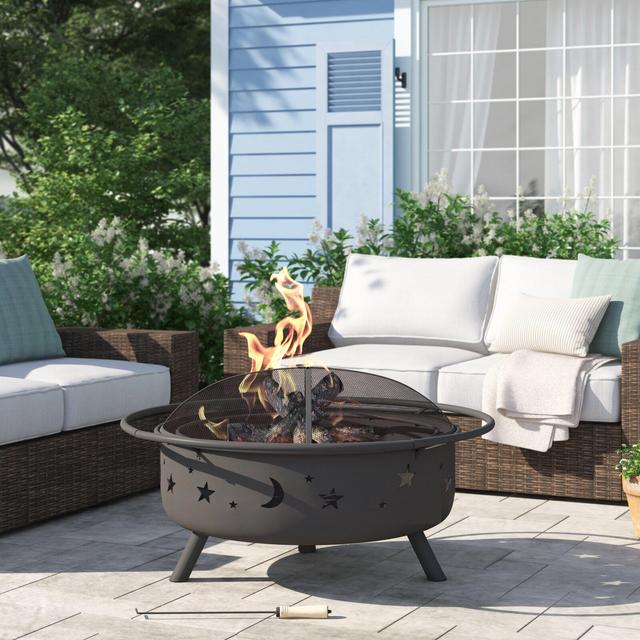 Conwell Steel Wood Burning Fire Pit