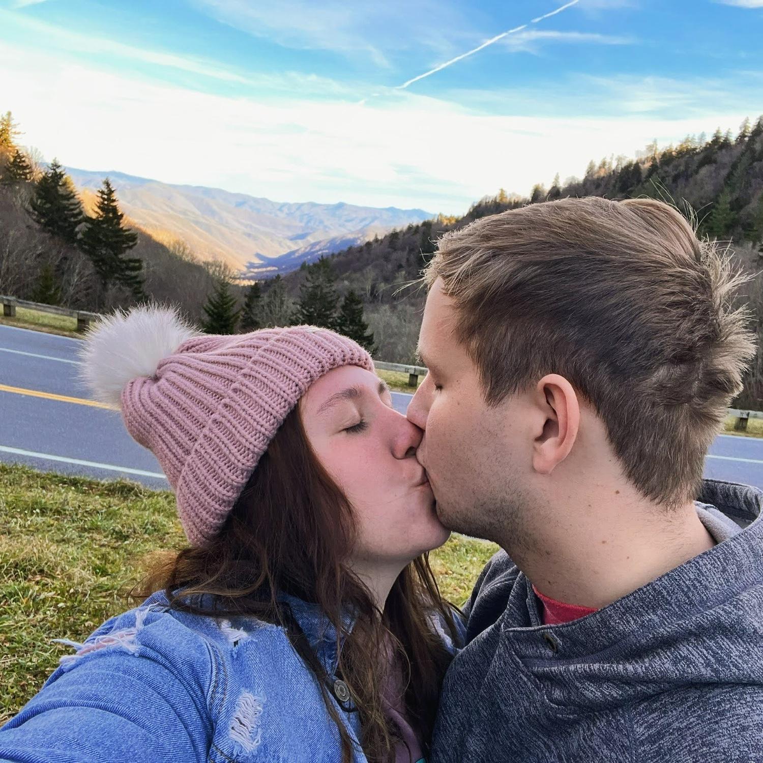 Our favorite photo is driving up into the mountains.