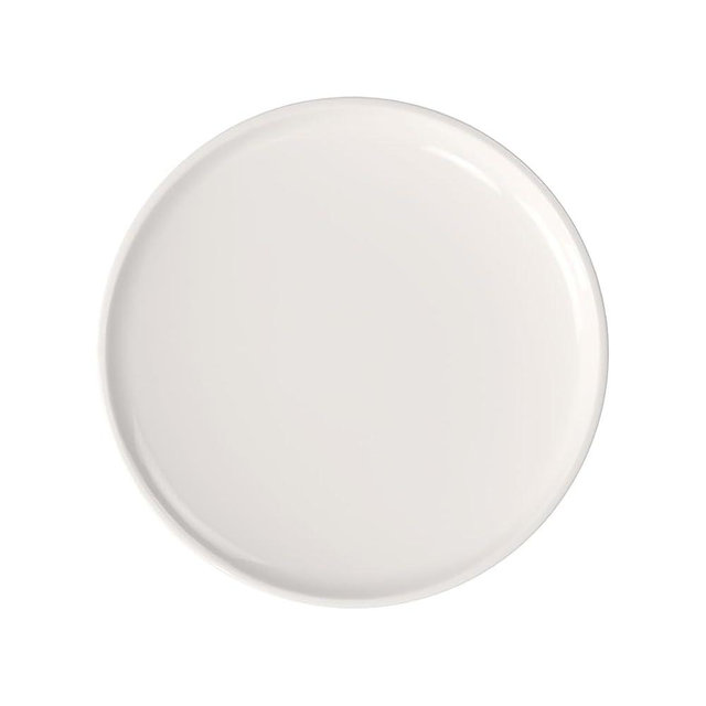 Villeroy & Boch Artesano Original Pizza/Buffet Plate, Premium Porcelain, Made in Germany, Generous 12.5 in Diameter, Rich, Creamy White