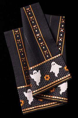 Bistro Tile Dish Towel: Halloween Edition