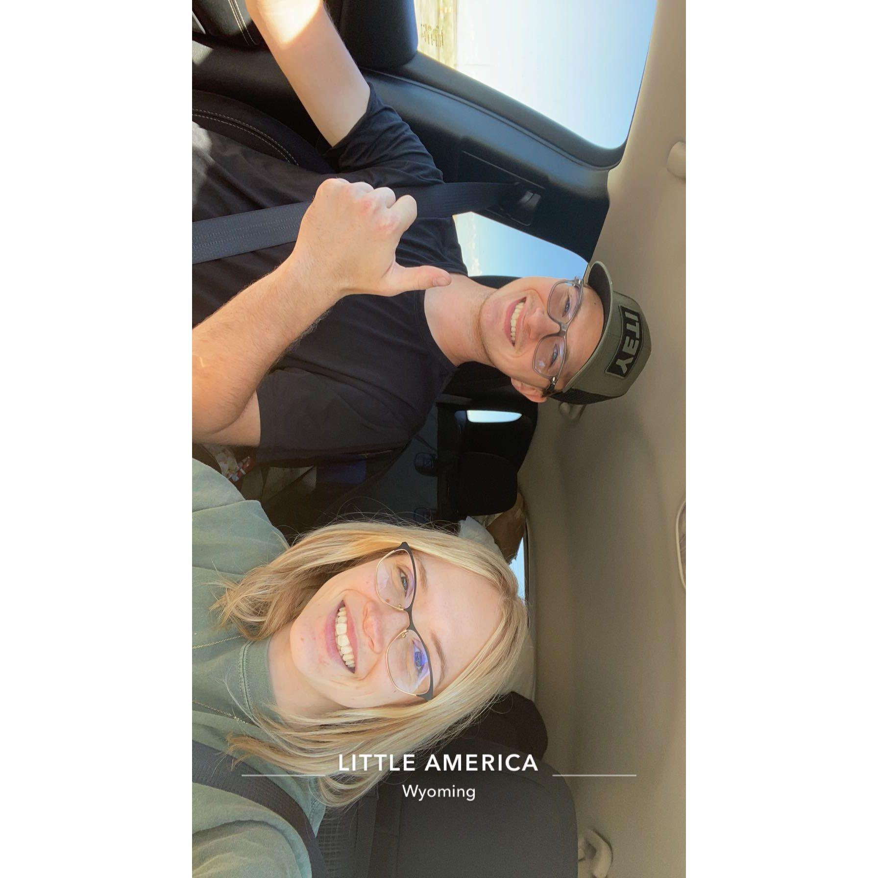 Jeremy flew out to California to move me to Wichita! This was from the road trip