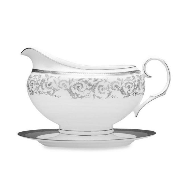 Noritake® Summit Platinum Gravy Boat with Tray