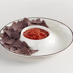 Swirl Melamine Chip & Dip - Stone
