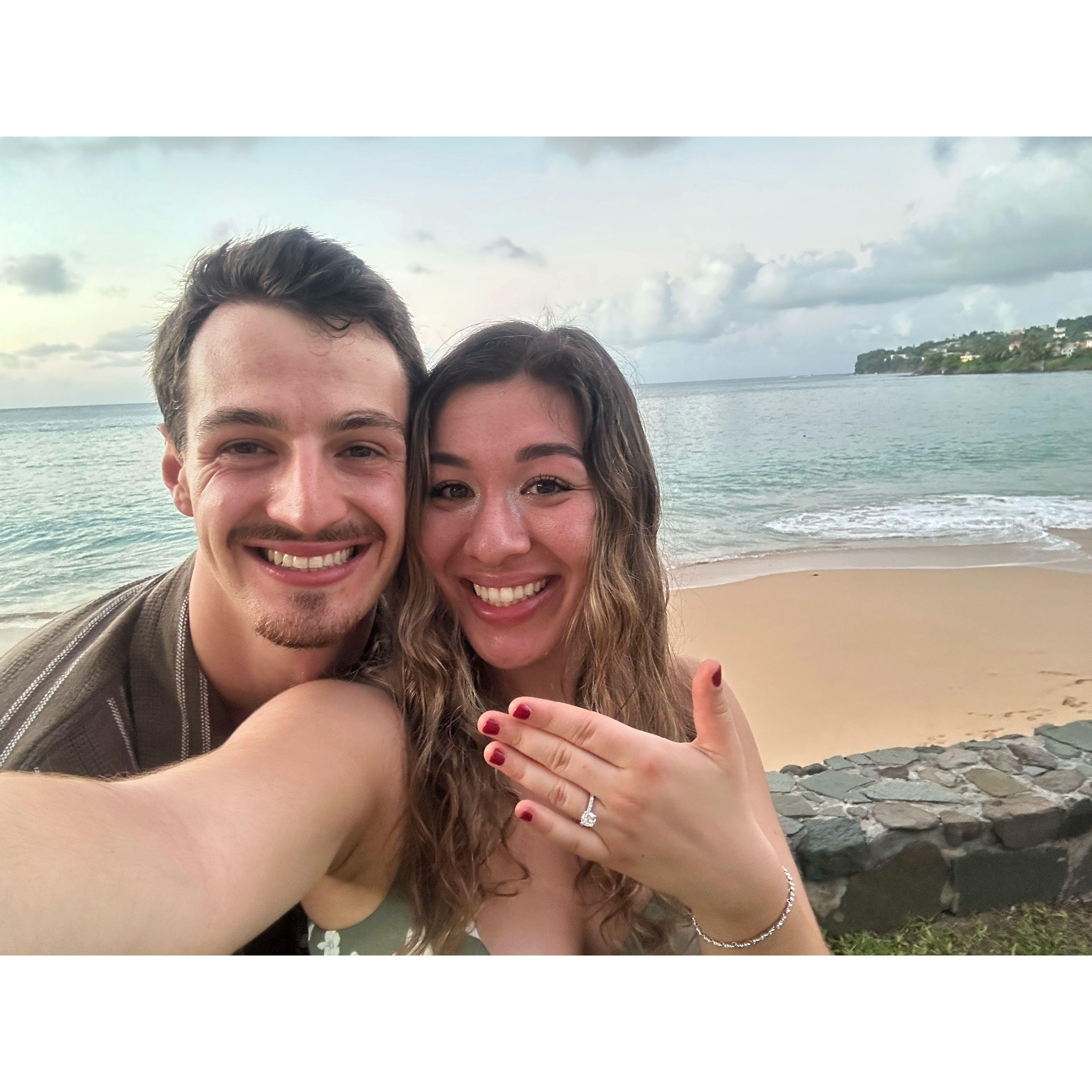 Nicole was so shocked that her face became super flushed!! Best surprise ever :)