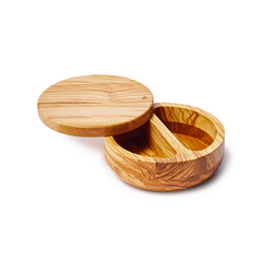 Sur La Table Olivewood Salt Keeper Duo
