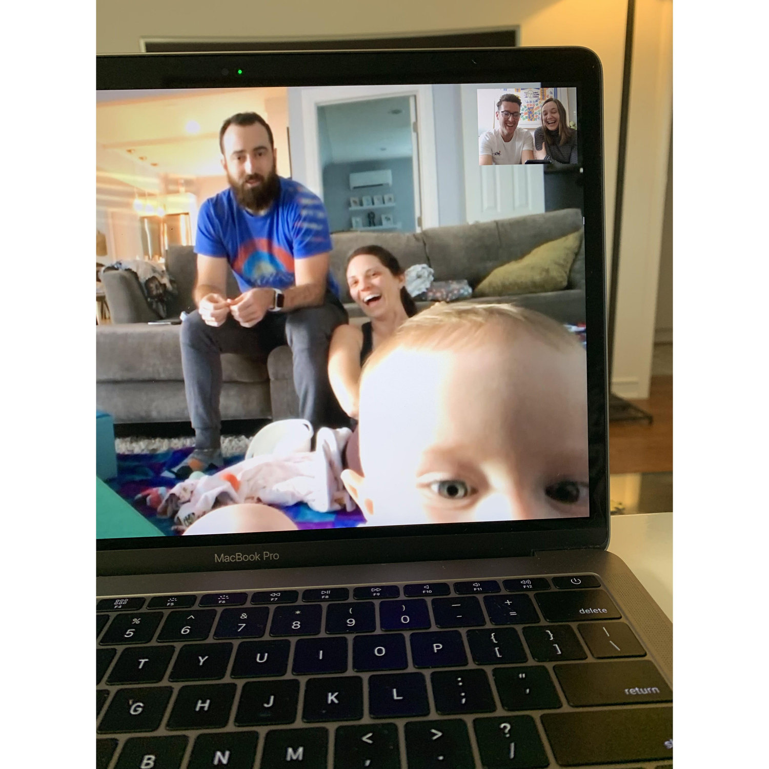 FaceTime with Jason, Jenny, AND ELLIE👶🏼