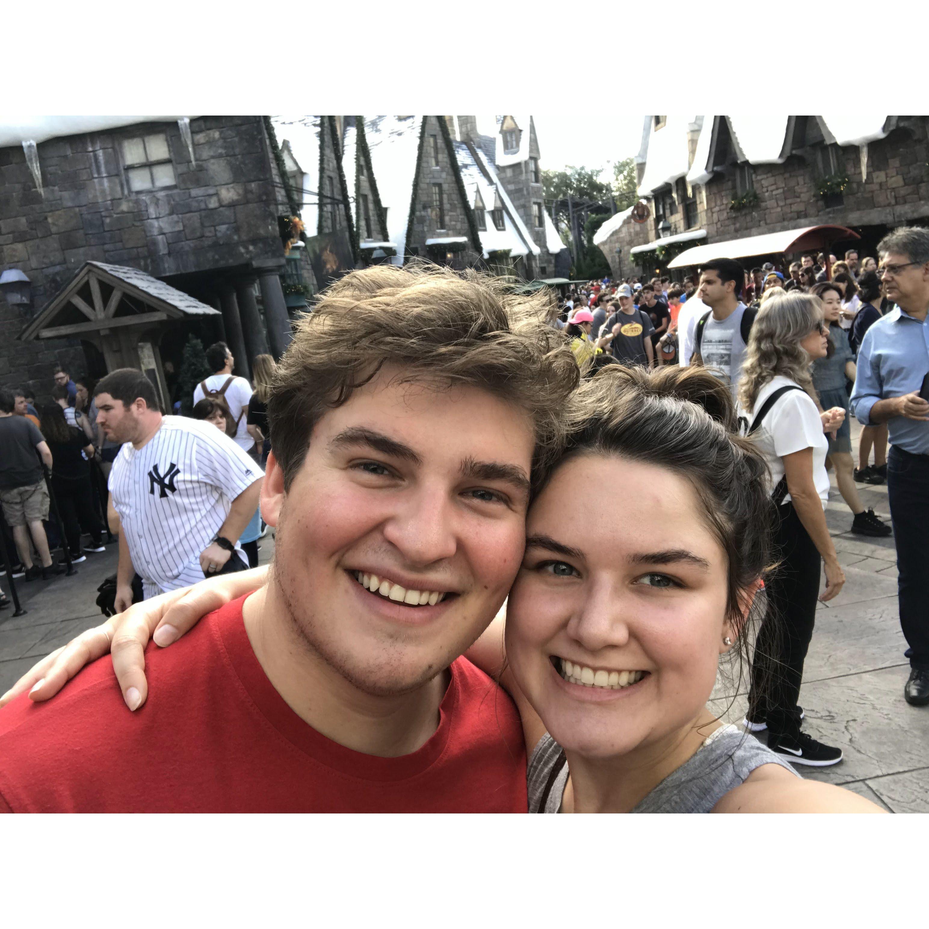 Jacob made Hannah watch all of the Harry Potter movies in a row so we could go to Harry Potter world and she would enjoy it more