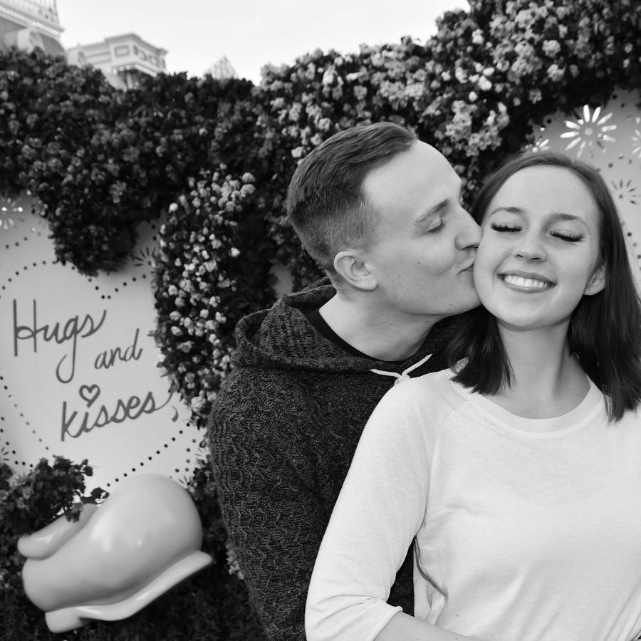 Mark and Maddi at Disneyland, for their first Valentine’s day together