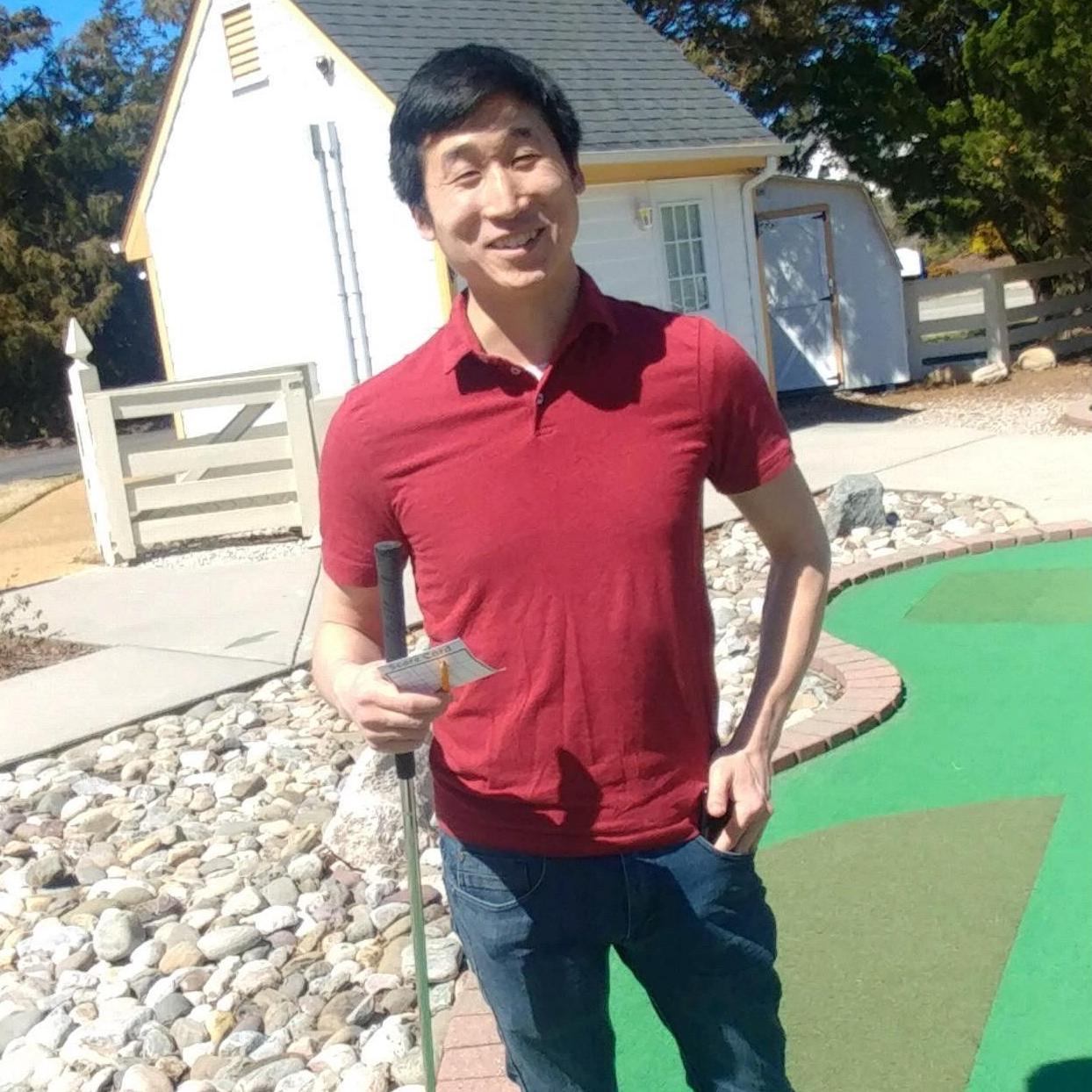 playing some mini golf