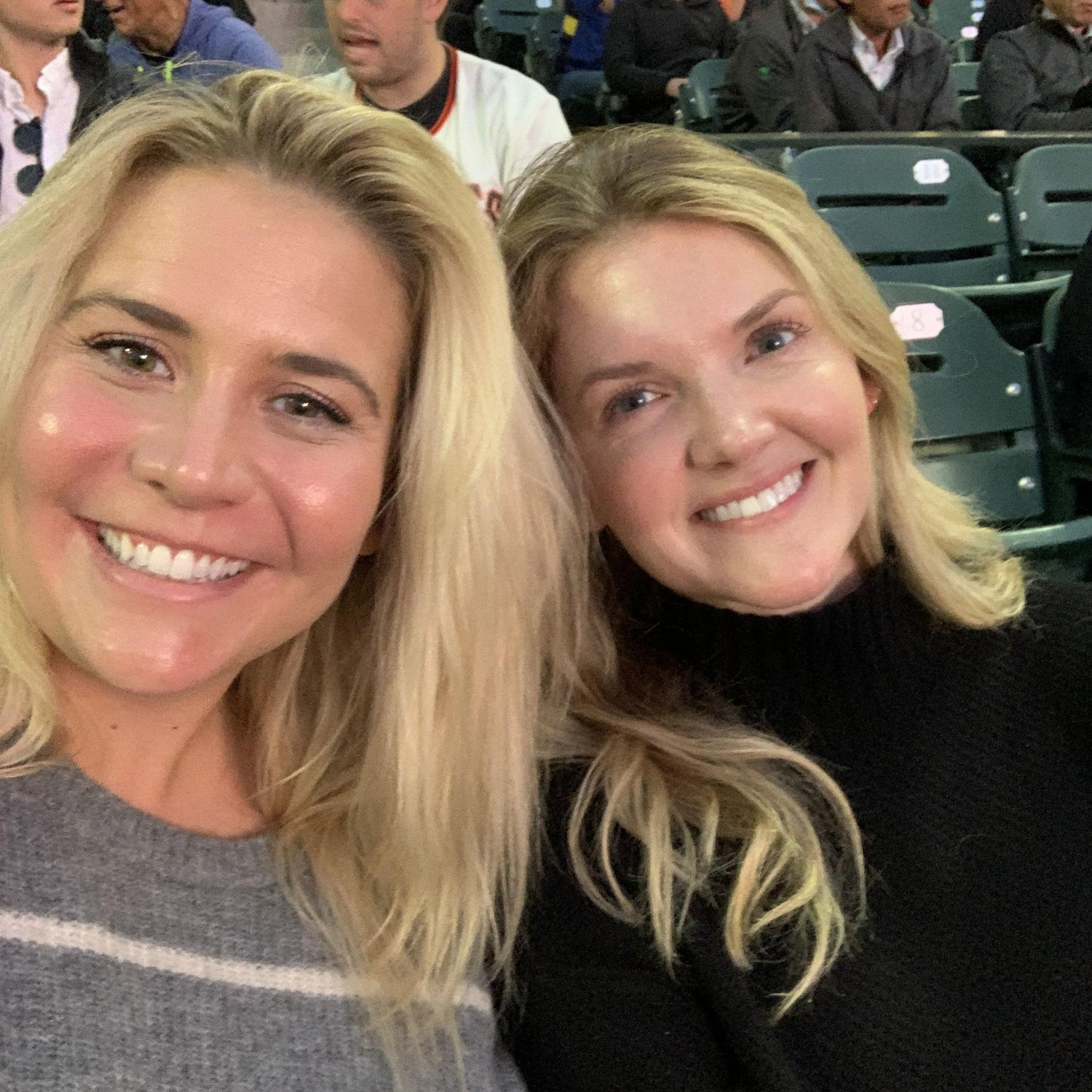 Sweet Ellen and Bri pretending to like sports!
