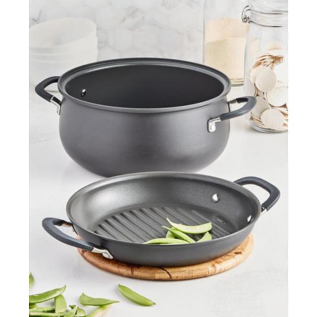 Belgique 2-in-1 Nonstick Aluminum 7.5-Qt. Dutch Oven with Griddle Lid, Created for Macy's