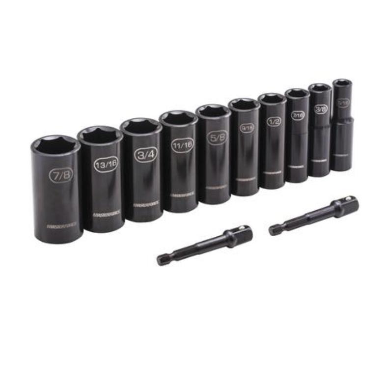Masterforce® Control Drive® 3/8" Drive SAE Deep Impact Socket Set - 12 Piece at Menards®