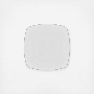 Lotus Silver Line Salad/Dessert Plate, Set of 6