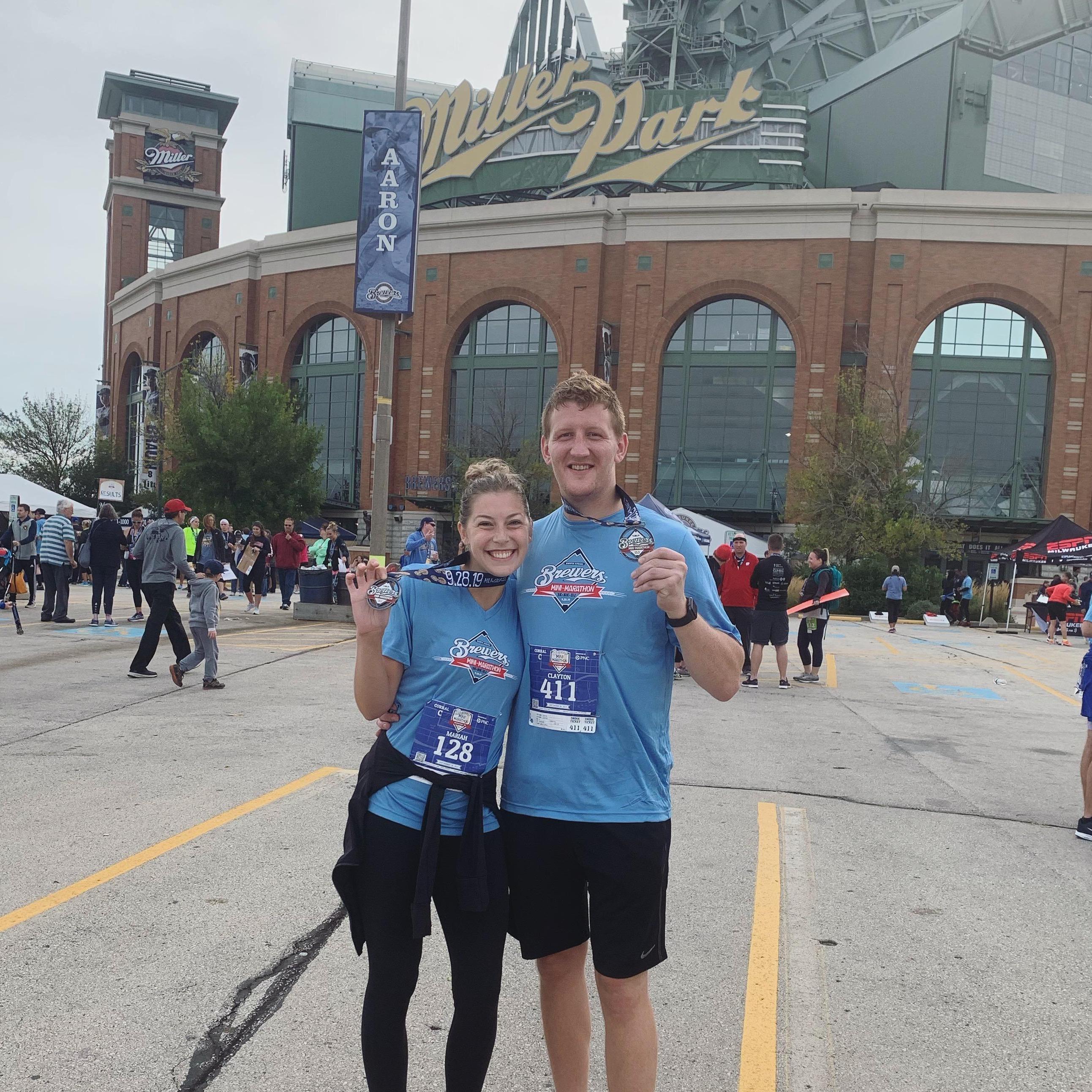 The first half marathon we ran together