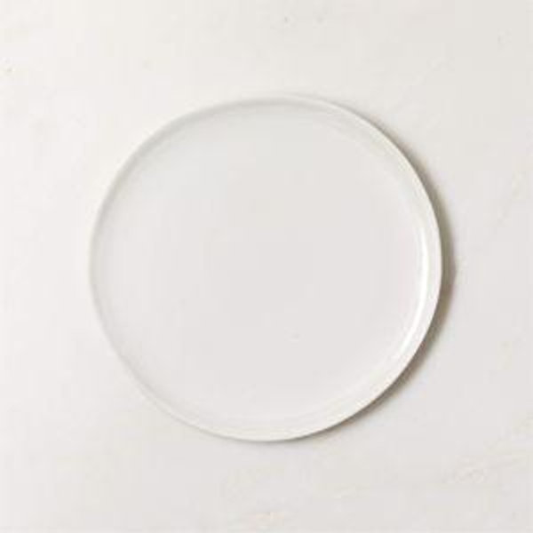 Hyacinth White Salad Plates with Reactive Glaze Set of 6 | CB2