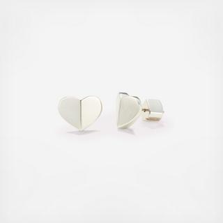 Heritage Spade Small Heart Studs