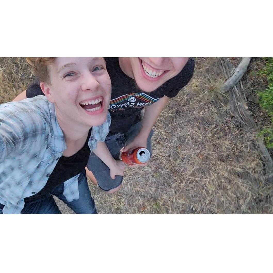 Joseph first time bringing me to his hometown. We were sitting on a cow railing and watching the sun set.