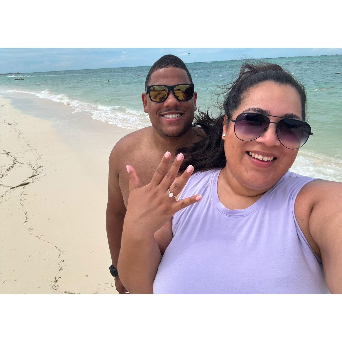 The day after saying yes to forever in Cancun, Mexico.