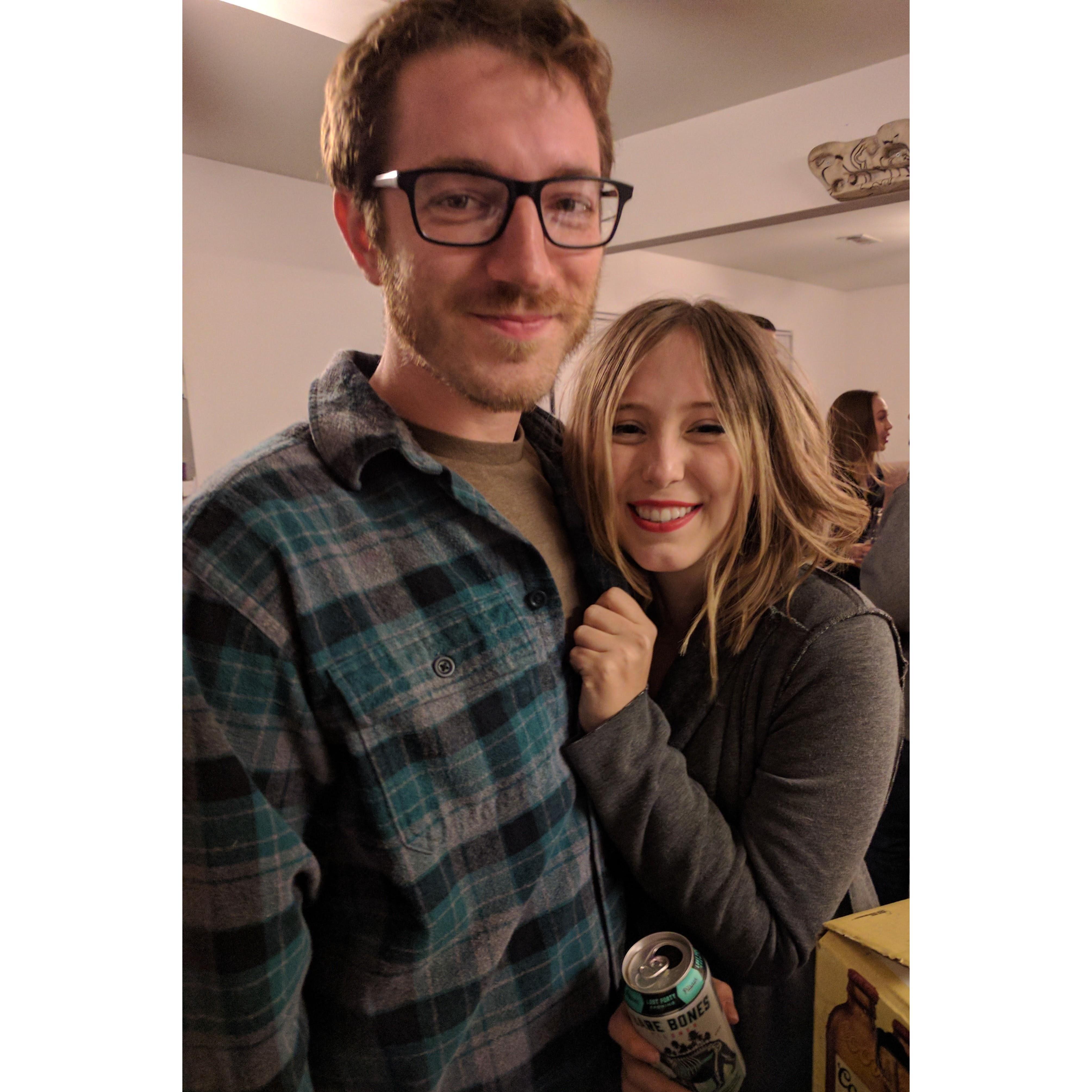 Some stranger at Jeremy's house demanded to take a photo of us - for us - a couple of hours before we made our relationship "official"