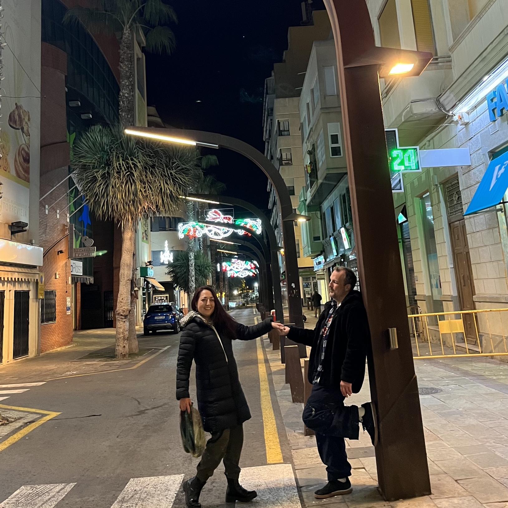 A night in Torrevieja, Spain.