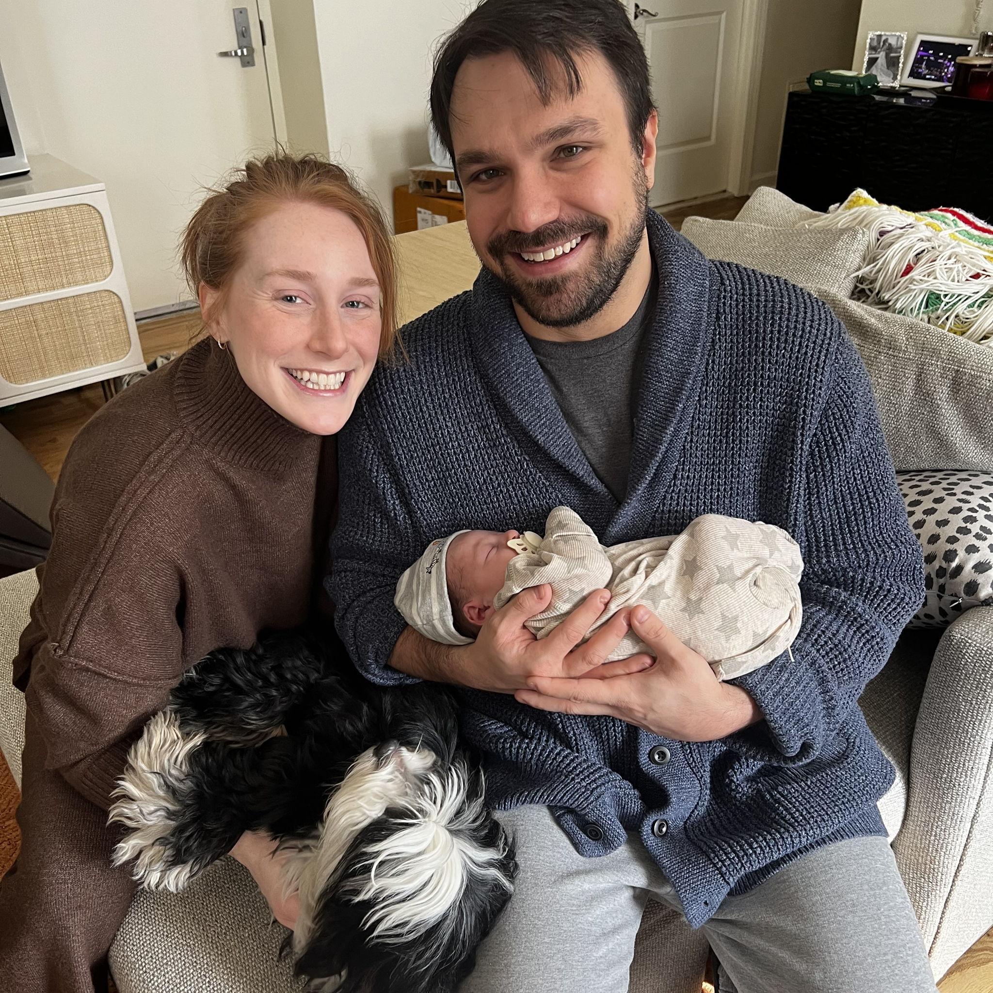 Meeting our nephew for the first time!