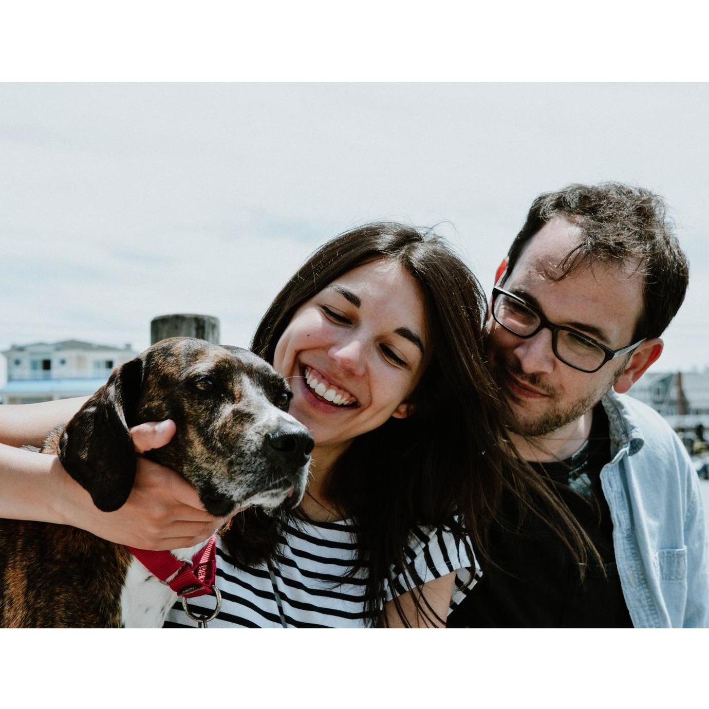 A picture of us and our son, Dawson.