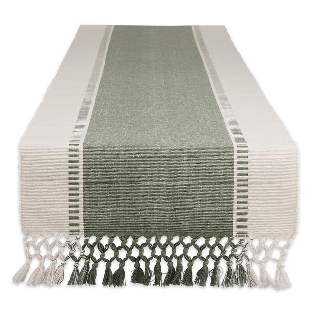 Kizer Striped 100% Cotton Table Runner