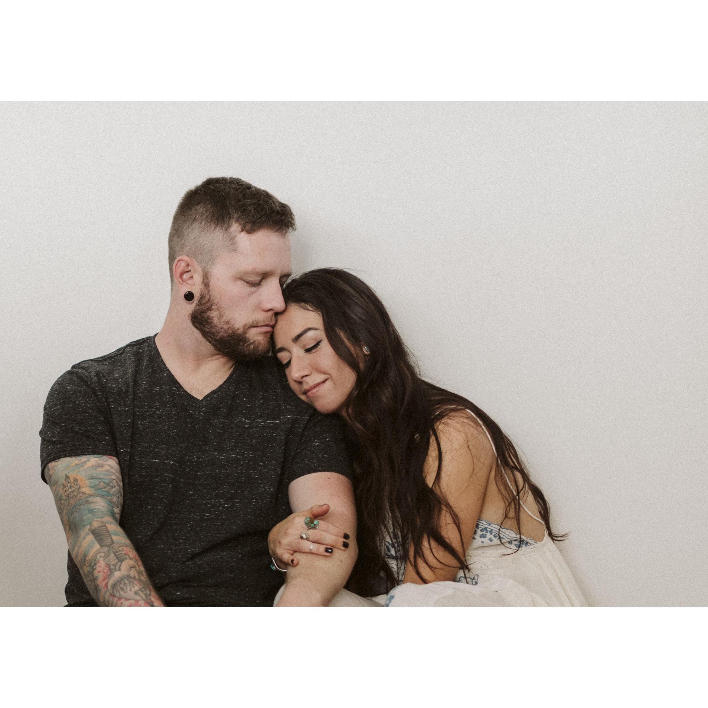 Our engagement shoot in our home in Torrance
Photo by Britt Crowe (brittcrowe.com)