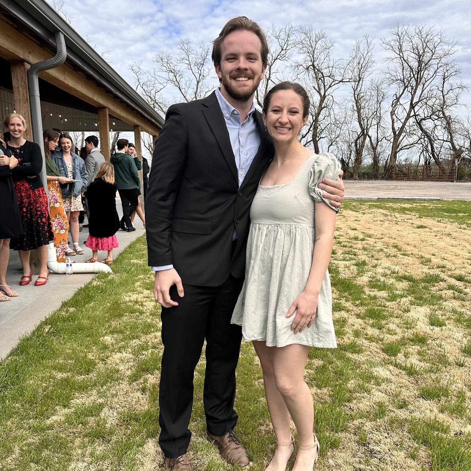 4/14/25 Steven and Bailey attended their friends, Kaleigh and Levi’s wedding!