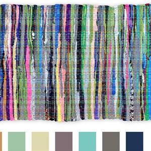 Kane Home Products - DII Contemporary Reversible Floor Rug Bathroom, Living Room, Kitchen Laundry Room (20x31.5) - Multi Colored