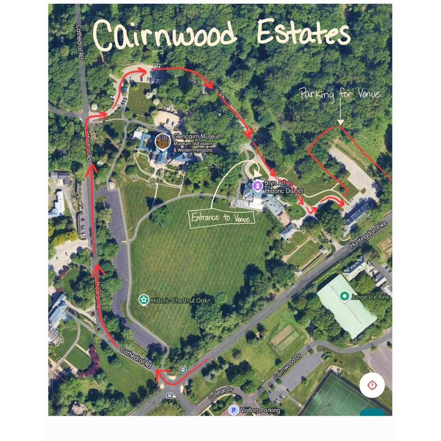 Parking map for Cairnwood Estates.
