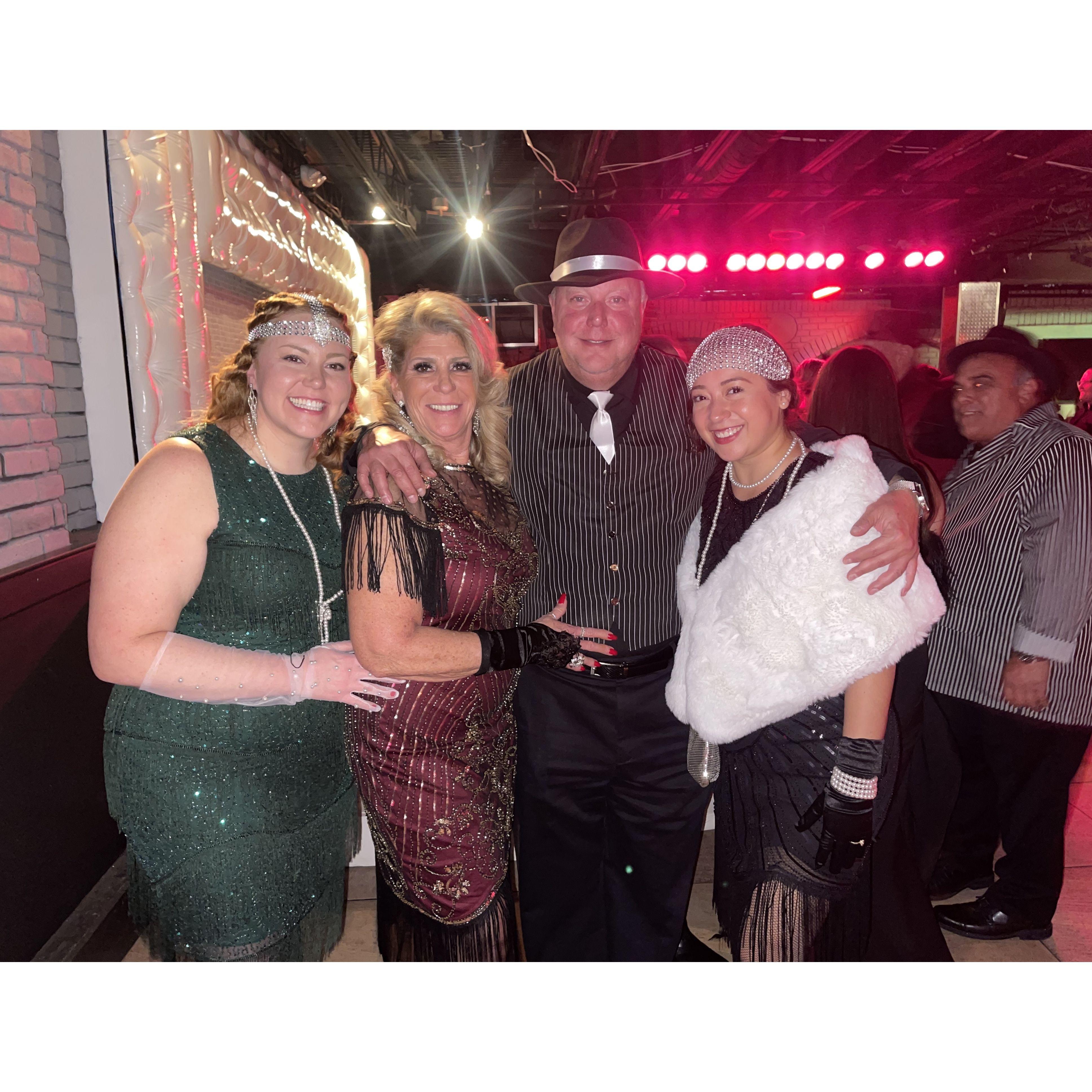 October 2022: At a great gatsby themed Halloween party that turned into a surprise wedding