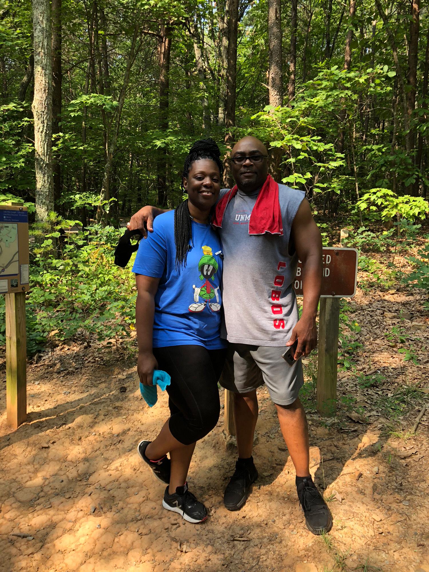 Hiking fun in North Carolina.