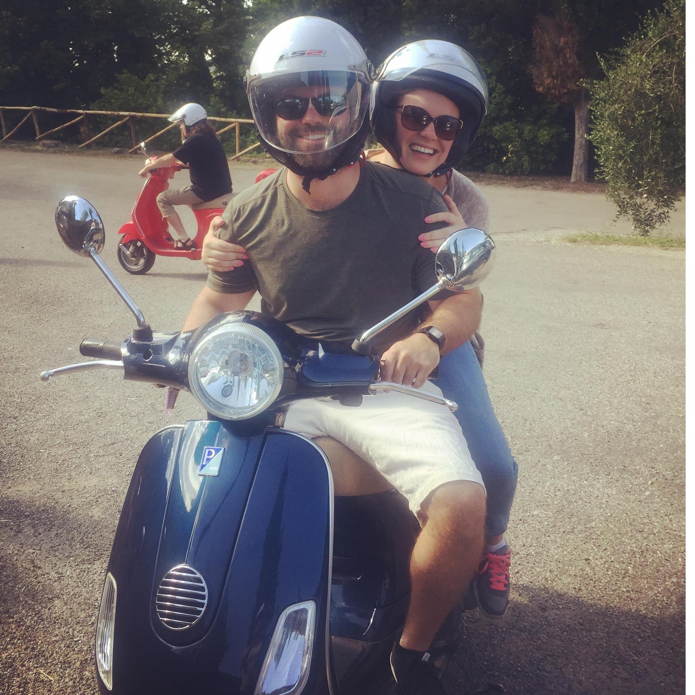 Vespa in Italy - just a tad bit terrifying
