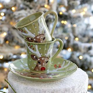 Deer Friends Holiday Coffee Mug